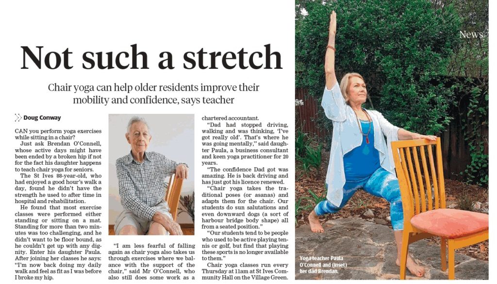 Chair Yoga News Stories