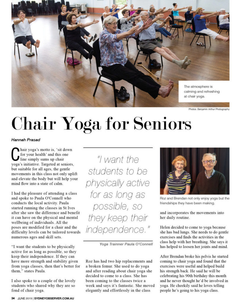 Chair Yoga News Stories