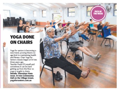 Chair Yoga News Stories
